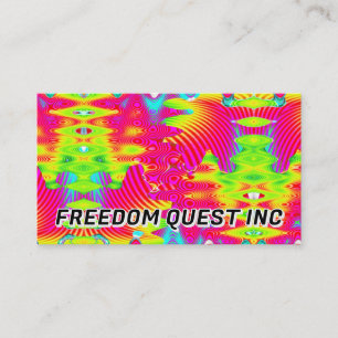 FREEDOM QUEST INC ( u kunt de woorden wijzigen ) Visitekaartje