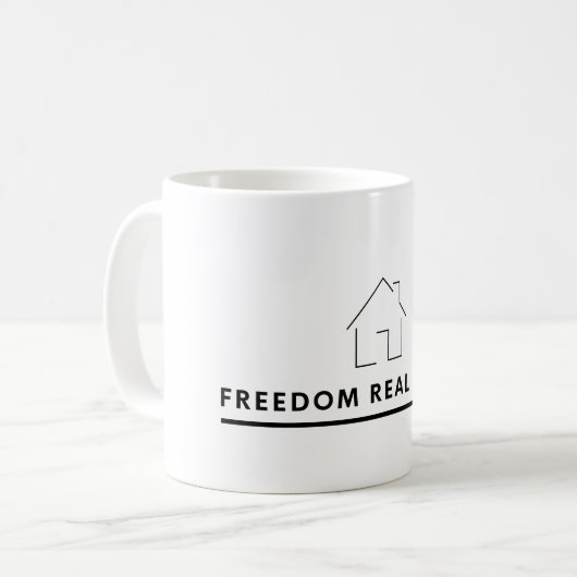 Freedom Real Estate Mok (Voorkant links)