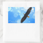 Freedom Rechthoekige Sticker (Tas)