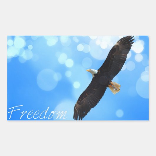 Freedom Rechthoekige Sticker (Voorkant)