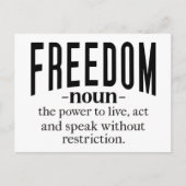 Freedom Retro Inspirerend quotes: tijdloze wijshei Briefkaart (Voorkant)
