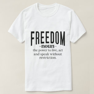 Freedom Retro Inspirerend quotes: tijdloze wijshei T-shirt