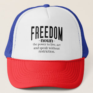 Freedom Retro Inspirerend quotes: tijdloze wijshei Trucker Pet