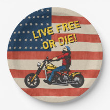 Freedom Rider - Amerikaanse vlag, biker en aangepa