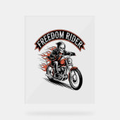 FreeDom Rider Biker Acryl Bord (Voorkant)