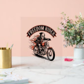 FreeDom Rider Biker Acryl Bord (Huwelijk)