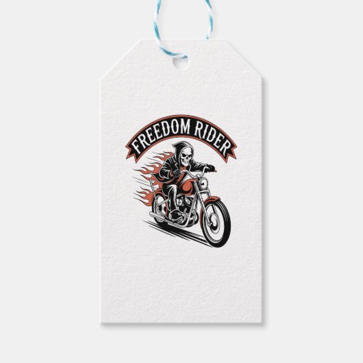 FreeDom Rider Biker Cadeaulabel (Voorkant)