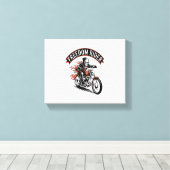 FreeDom Rider Biker Canvas Afdruk (Insitu (Houten vloer))