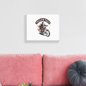 FreeDom Rider Biker Canvas Afdruk (Insitu (Woonkamer))