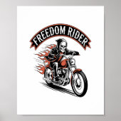 FreeDom Rider Biker Poster (Voorkant)
