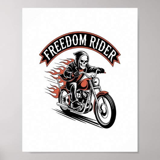 FreeDom Rider Biker Poster (Voorkant)
