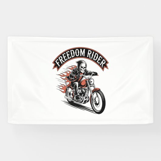 FreeDom Rider Biker Spandoek (Horizontaal)