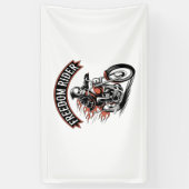 FreeDom Rider Biker Spandoek (Verticaal)