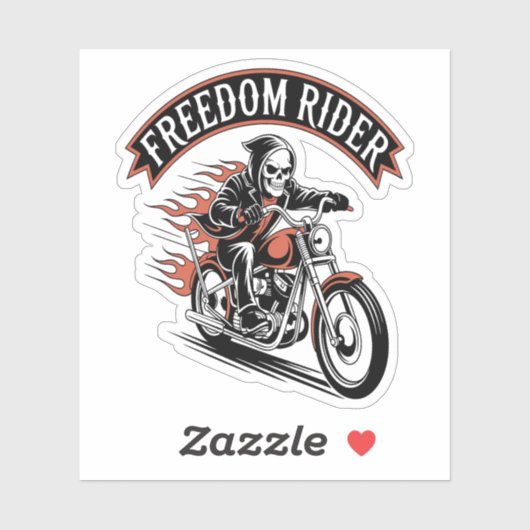 FreeDom Rider Biker Sticker (Vel)