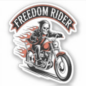 FreeDom Rider Biker Sticker (Voorkant)