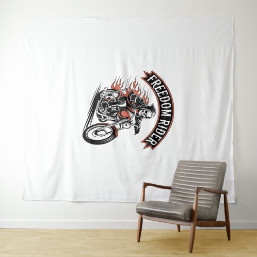 FreeDom Rider Biker Wandkleed (In Situ (horizontaal))