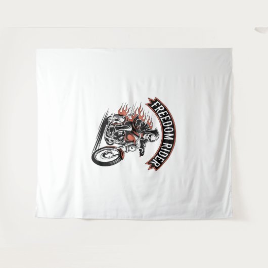 FreeDom Rider Biker Wandkleed (Voorkant (horizontaal))
