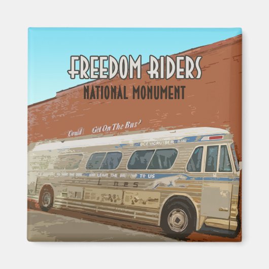 Freedom Riders National Monument Alabama Magneet (Voorkant)