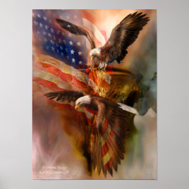Freedom Ridge-Eagle Art Poster/Print Poster