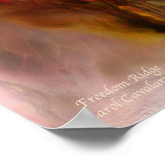 Freedom Ridge-Eagle Art Poster/Print Poster (Hoek)