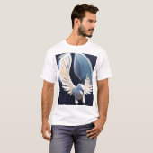 Freedom Rising Dove Tattoo | Black & White  T-shirt (Voorkant volledig)