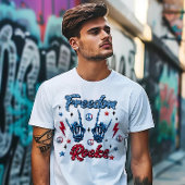 Freedom Rocks Onafhankelijkheidsdag 4 juli T-shirt