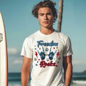 Freedom Rocks Onafhankelijkheidsdag 4 juli T-shirt