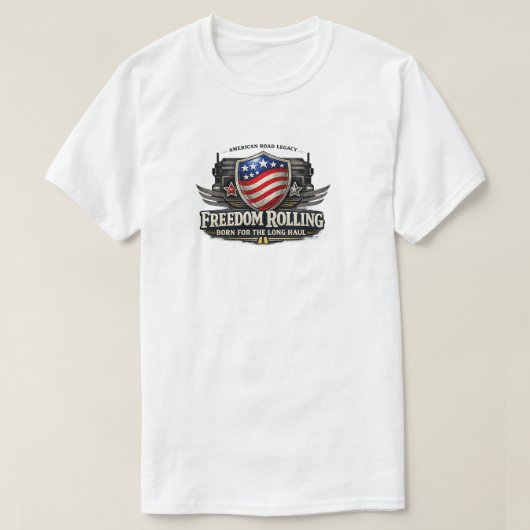 Freedom Rolling Trucker Shirt – Born for the Long (Design voorkant)