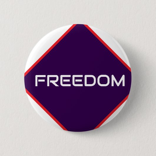 Freedom Ronde Button 5,7 Cm (Voorkant)