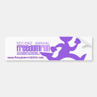 Freedom run bumper sticker