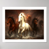 Freedom Run – Majestic Horses Galloping Poster (Voorkant)