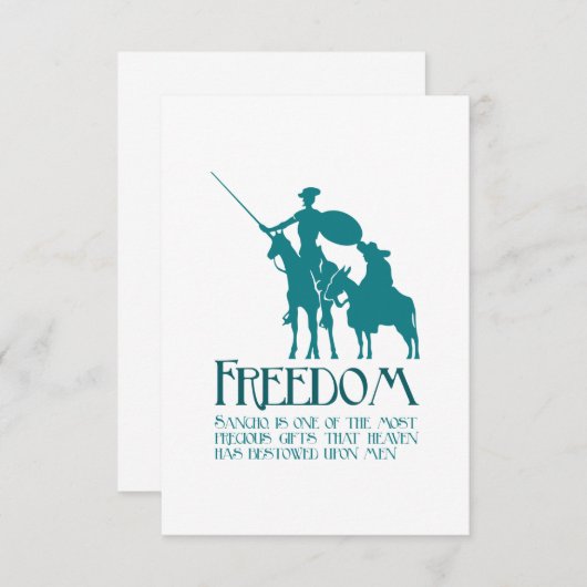 Freedom, Sancho Bedankkaart (Voorkant / Achterkant)