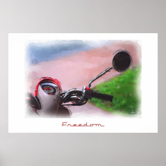 Freedom Scooter-Poster Poster (Voorkant)
