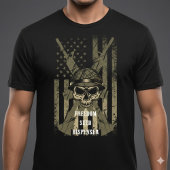 Freedom Seed Dispenser Patriotic Skull T-Shirt