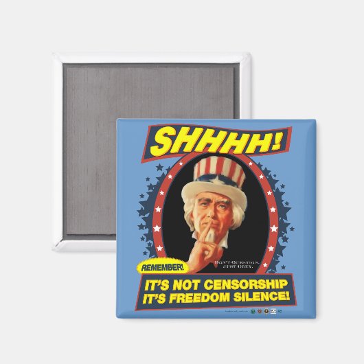 Freedom Silence Magnet (Voorkant / Achterkant)