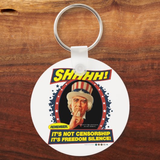 Freedom Silence Sleutelhanger (Voorkant)