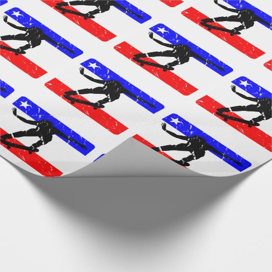 Freedom Skateboarding flair Cadeaupapier (Hoek)