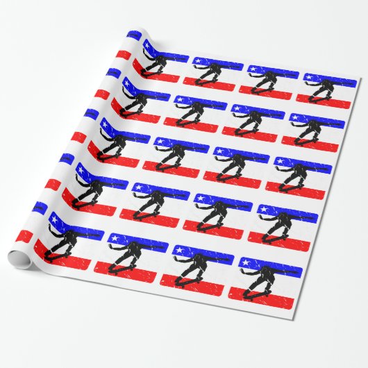 Freedom Skateboarding flair Cadeaupapier (Uitgerold)