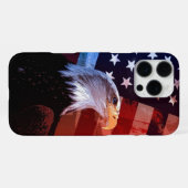 Freedom Soars - Patriotic Eagle Edition aangekondi iPhone Hoesje (Achterkant horizontaal)