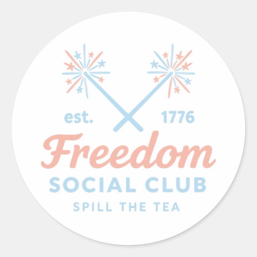 Freedom Social Club sticker (Voorkant)