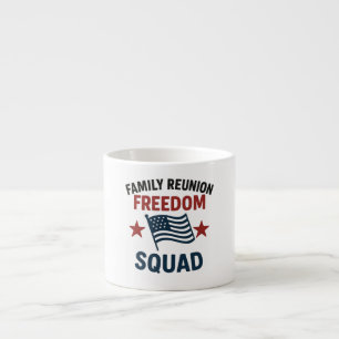 Freedom Squad Familie Reünie T-shirt – USA Patriot Espresso Kop