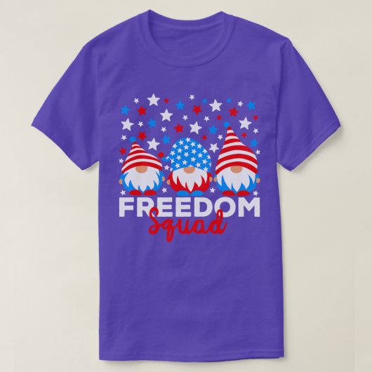 Freedom Squad Red White Blue Gnomen T-shirt (Design voorkant)