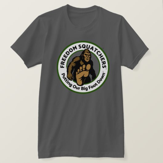 Freedom Squatchers "Big Foot Down" T-Shirt (Design voorkant)