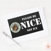 Freedom Squatchers "NICE" 4.5x2.7 Sticker (Envelop)