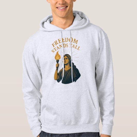 Freedom Stands Tall – A Torch for All Hoodie (Voorkant)