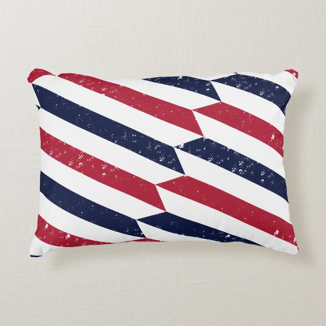 Freedom Steps – Geometrisch accentkussen USA Accent Kussen (Voorkant)