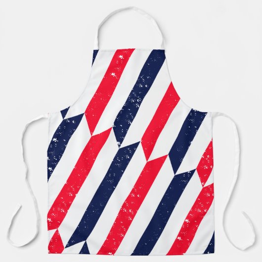 Freedom Steps – Patriottische Gestreepte Schort (Voorkant)