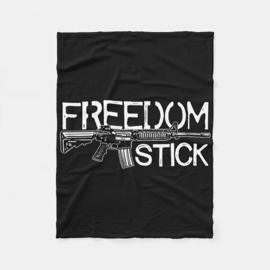 Freedom Stick AR-15 Eigenaar Pistool Rechten Patri Fleece Deken (Voorkant)