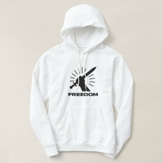 freedom sword graphic hoodie