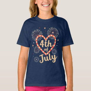Freedom Threads: moedige Amerikaanse trots Prints T-shirt